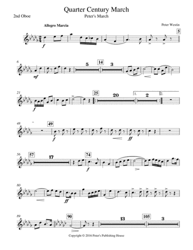 Quarter Century March 2nd Oboe