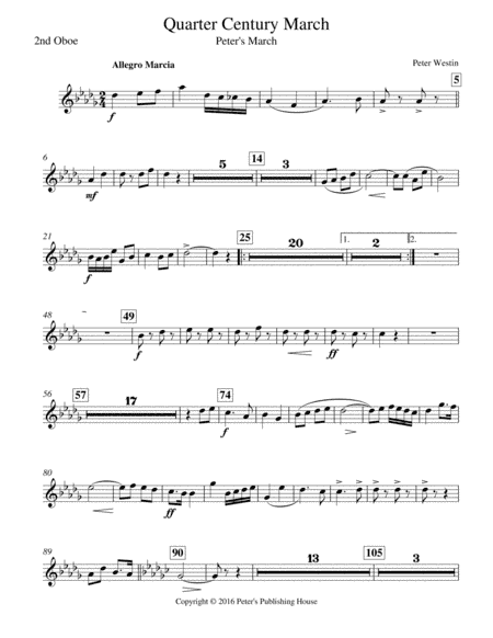 Quarter Century March 2nd Oboe