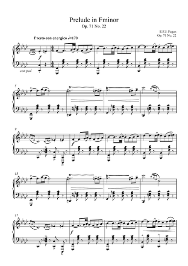 Prelude in F minor Op. 71 No. 22