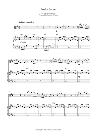 Jardin Secret (arr. Kaiserin Rebecca)