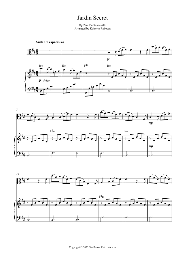 Jardin Secret (arr. Kaiserin Rebecca)