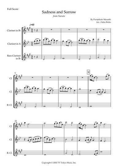 Sadness And Sorrow (arr. Fabio Britto)