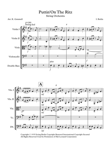 Puttin' On The Ritz (arr. Keith Gemmell)