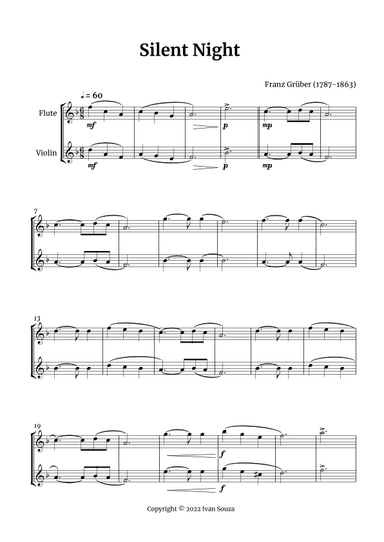 Silent Night (arr. Ivan Souza)