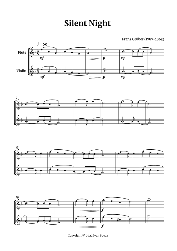 Silent Night (arr. Ivan Souza)
