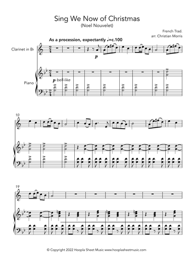 Sing We Now of Christmas (Noël Nouvelet) (arr. Christian Morris)