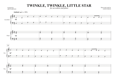Twinkle Twinkle Little Star (arr. Art.o Artaud)