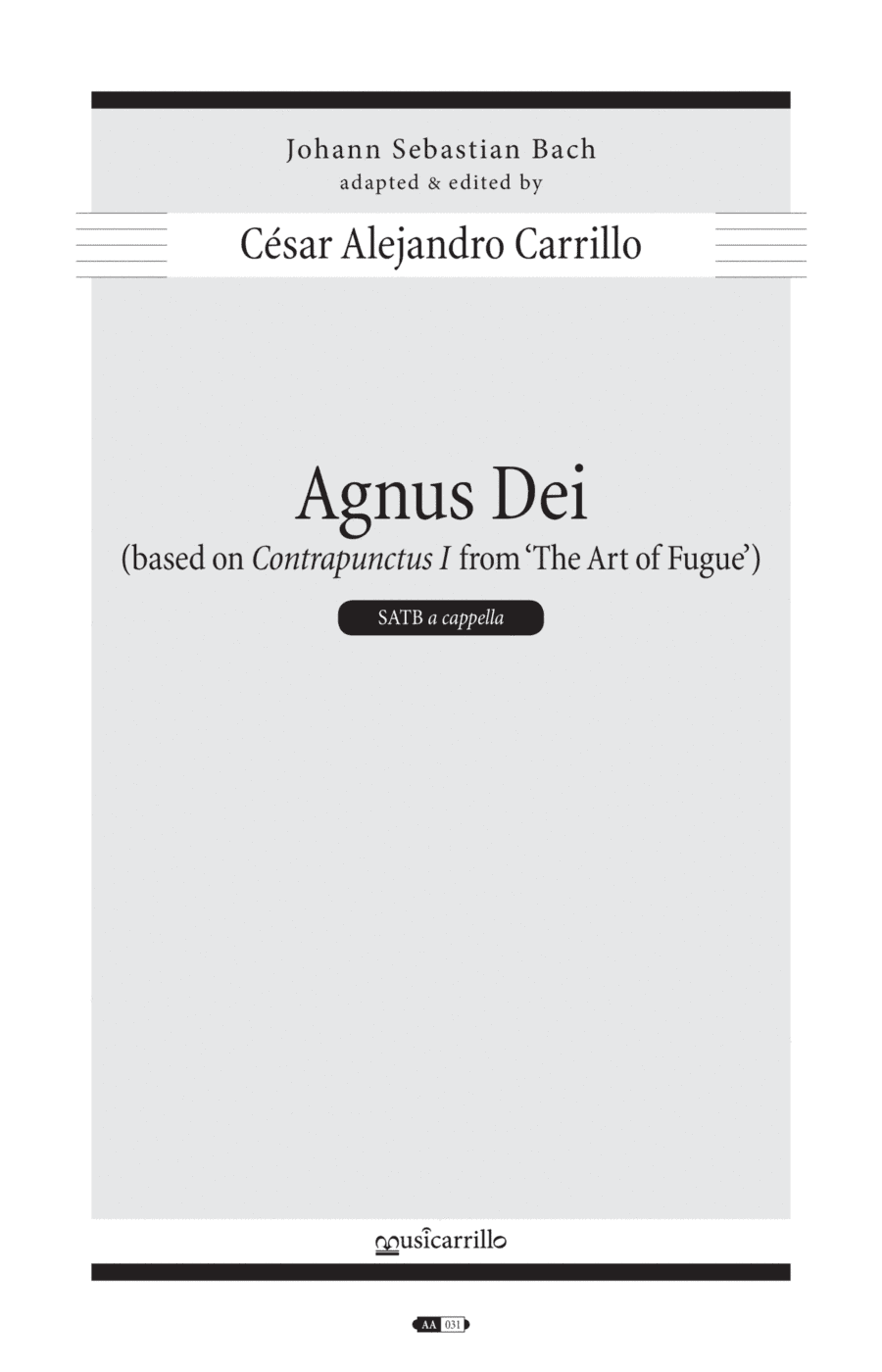 Agnus Dei (arr. Cesar Alejandro Carrillo)