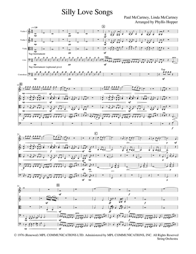 Silly Love Songs (arr. Phyllis Hopper)