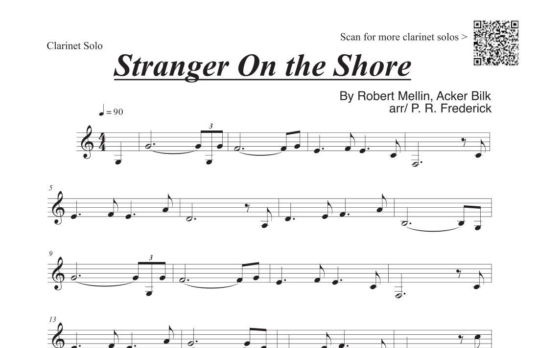 Stranger On The Shore (arr. P. R. Frederick)