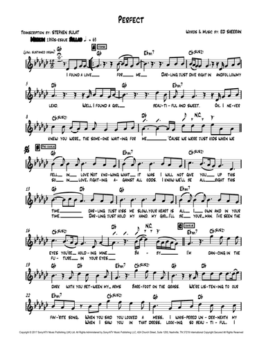 Perfect (arr. Stephen Bulat)