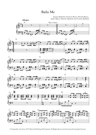 Baila Me (arr. Lila Lali)