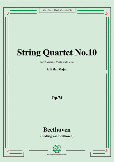 Beethoven-String Quartet No.10 in E flat Major Op.74 (arr. MSM)