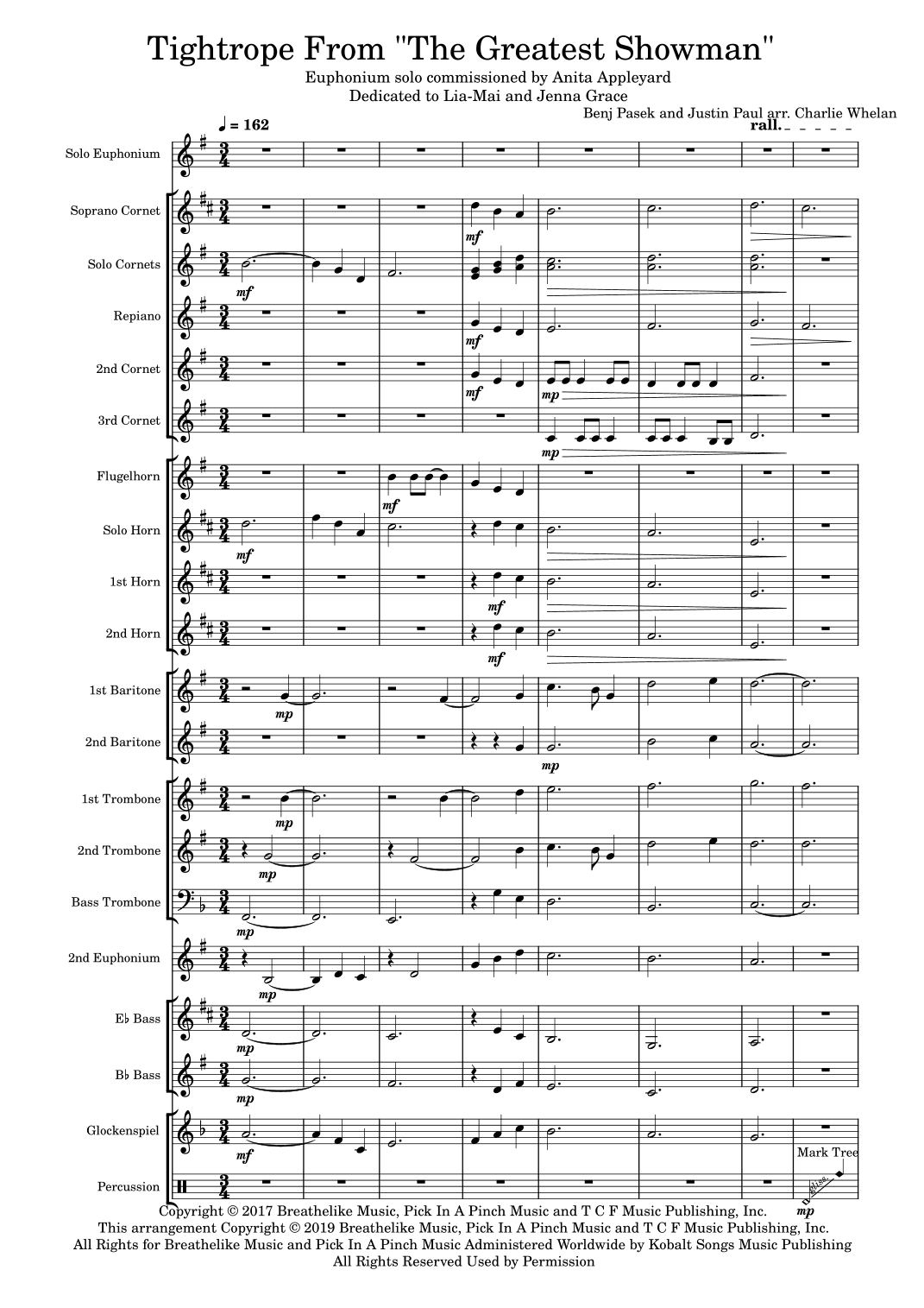 Tightrope (arr. Charlie Whelan)