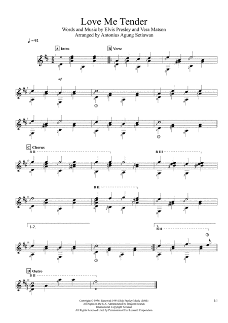 Love Me Tender (arr. Antonius Agung Setiawan)