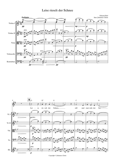 Leise rieselt der Schnee (arr. Johannes)