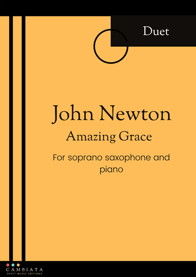 Amazing Grace - Solo soprano saxophone and piano accompaniment (Easy) (arr. Levy Nunes)