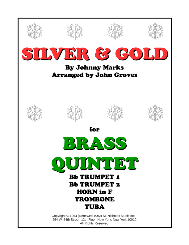 Silver And Gold (arr. John Groves)
