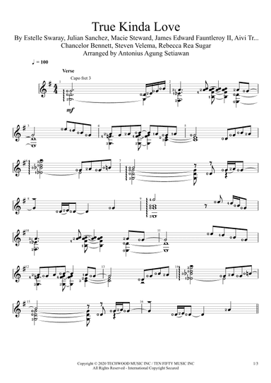 True Kinda Love (arr. Antonius Agung Setiawan)