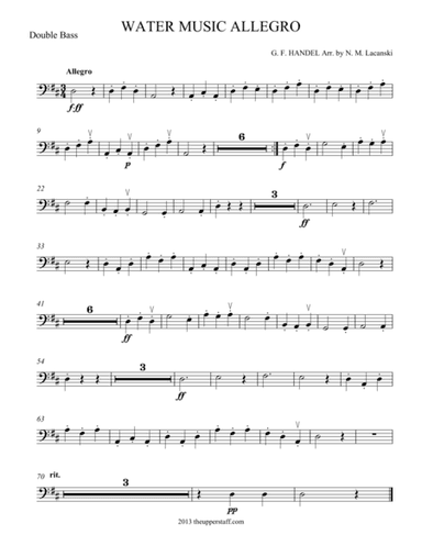 Water Music - Allegro (arr. Nick Lacanski)