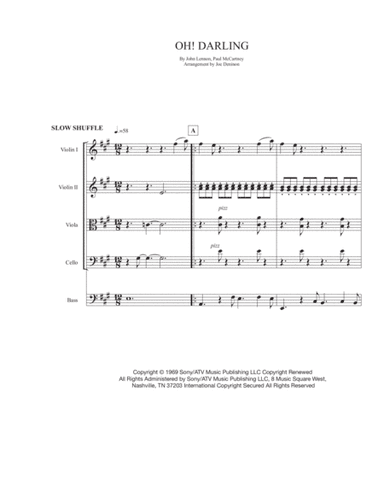 Oh! Darling (arr. Joe Deninzon)