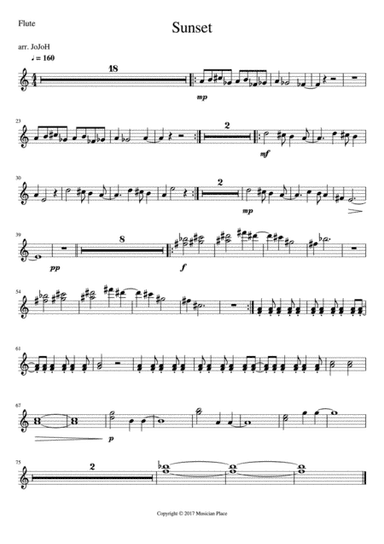 Sunset - Flute
