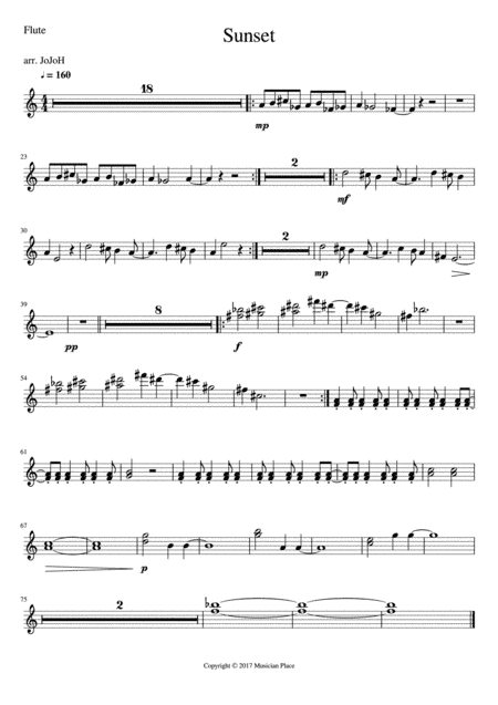 Sunset - Flute