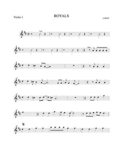 Royals (arr. Harry Scorzo)