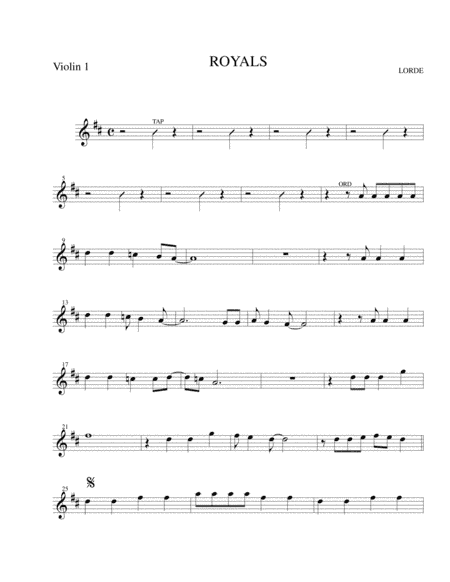 Royals (arr. Harry Scorzo)