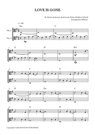 Love Is Gone (arr. Milanov)