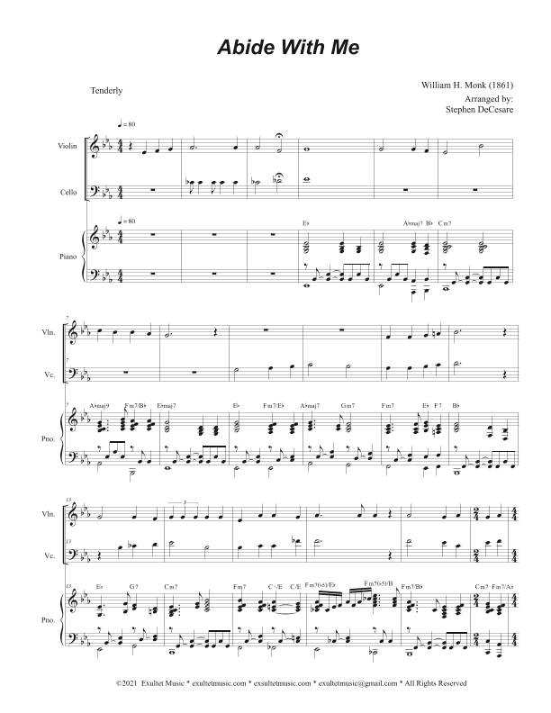Abide With Me (Duet for Violin and Cello) (arr. Stephen DeCesare)