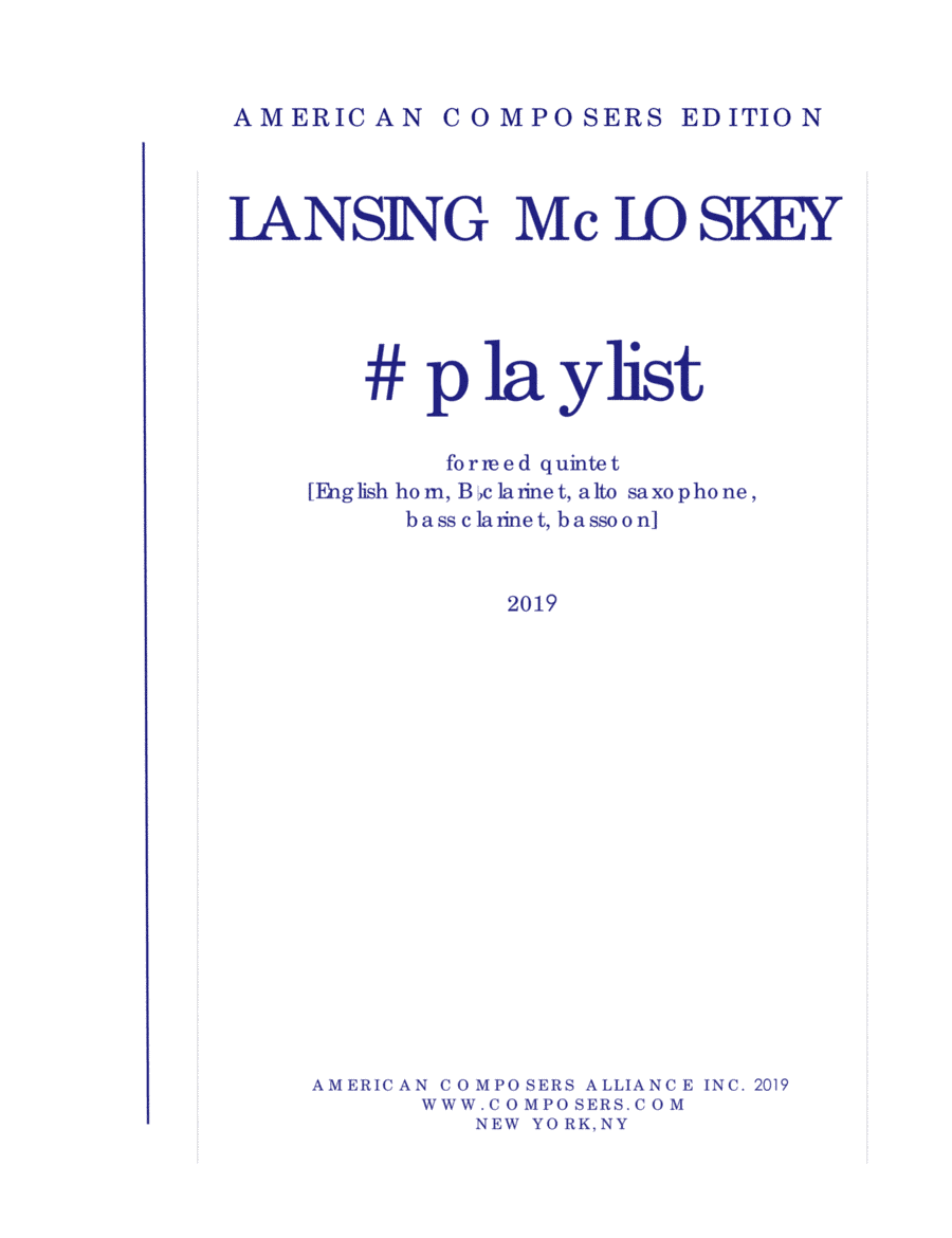 [McLoskey] #playlist