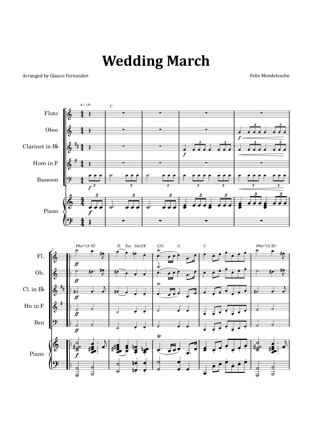 Wedding March (arr. Glauco Fernandes)