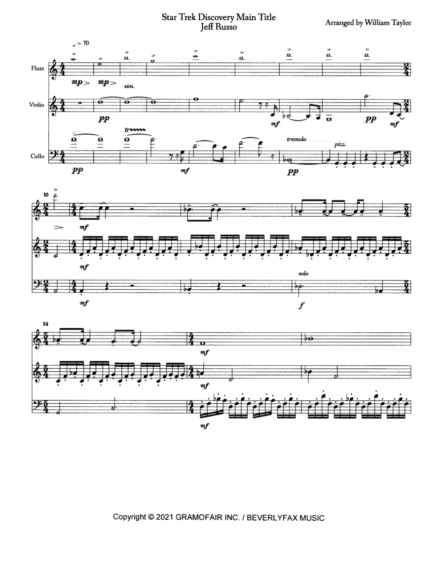 Star Trek: Discovery Main Title (arr. William Taylor)