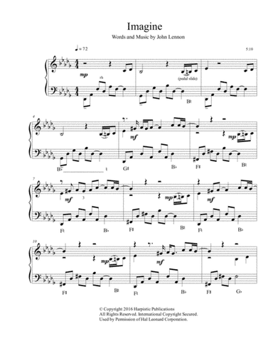 Imagine (arr. Jim Palmer)