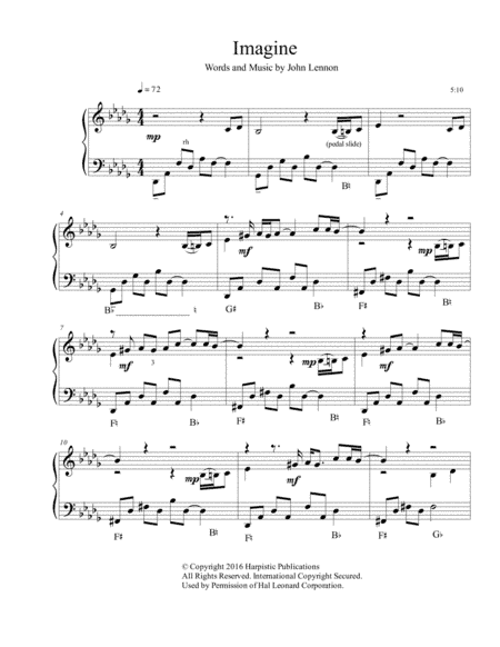 Imagine (arr. Jim Palmer)