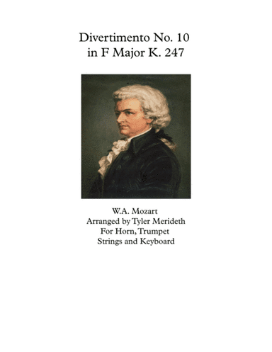 Divertimento in F Major K. 247 (arr. Tyler Merideth)