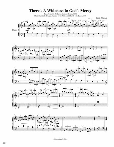 There's A Wideness In God's Mercy (arr. Carla Klassen)