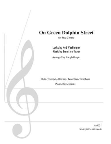 On Green Dolphin Street (arr. Joe Hasper)