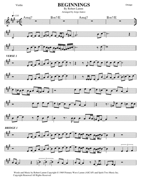 Beginnings (arr. Jorge Juárez)