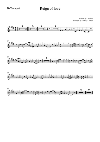 Reign Of Love (arr. Zachary Corbett)