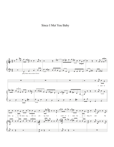 Since I Met You Baby (arr. Biegler)