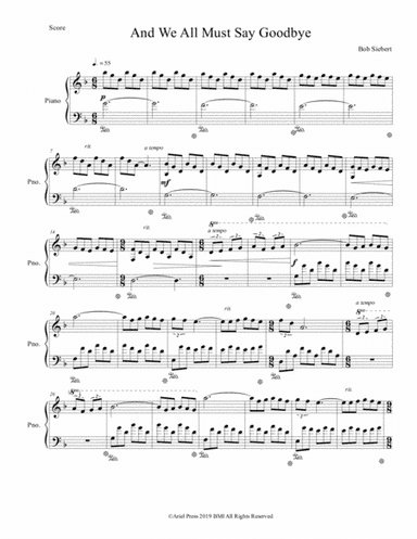 And We All Must Say Goodbye