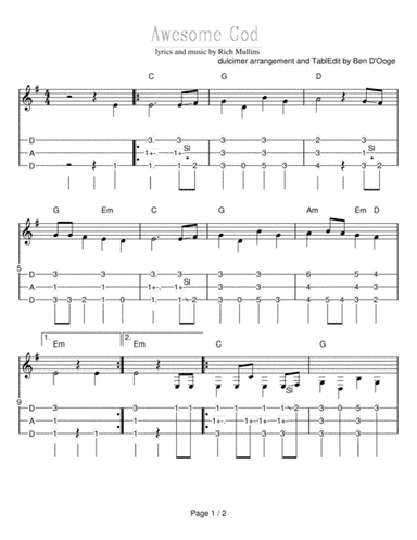 Awesome God (arr. Ben D'Ooge)