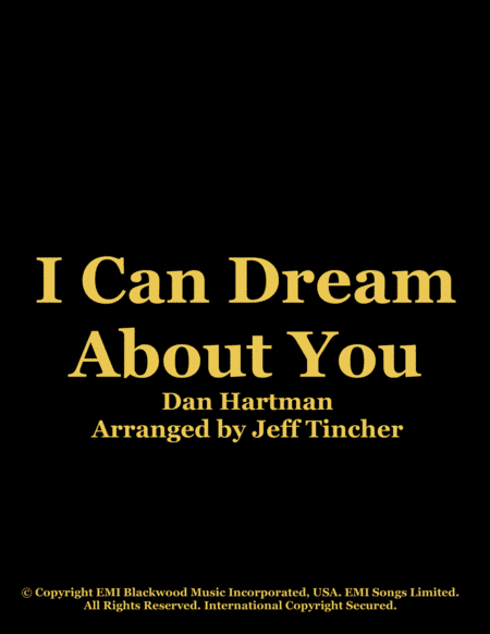 I Can Dream About You (arr. Jeff Tincher)