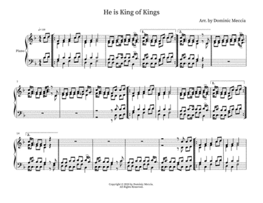 He is King of Kings (arr. Dominic Meccia)