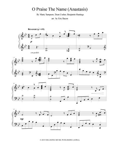 O Praise The Name (anastasis) (arr. Eric Bacon)