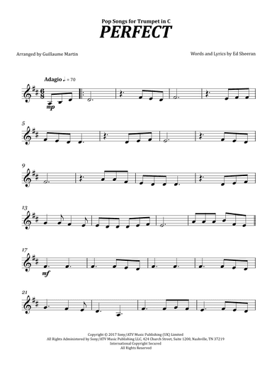 Perfect (arr. Guillaume Martin)