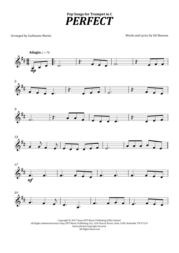 Perfect (arr. Guillaume Martin)