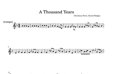A Thousand Years (arr. julio cesar)